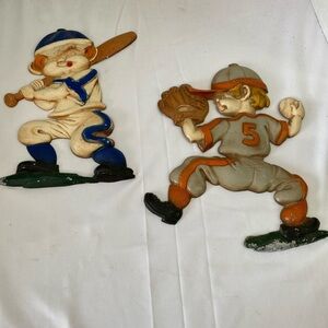 Sexton Metal Baseball Wall Decor (EO)